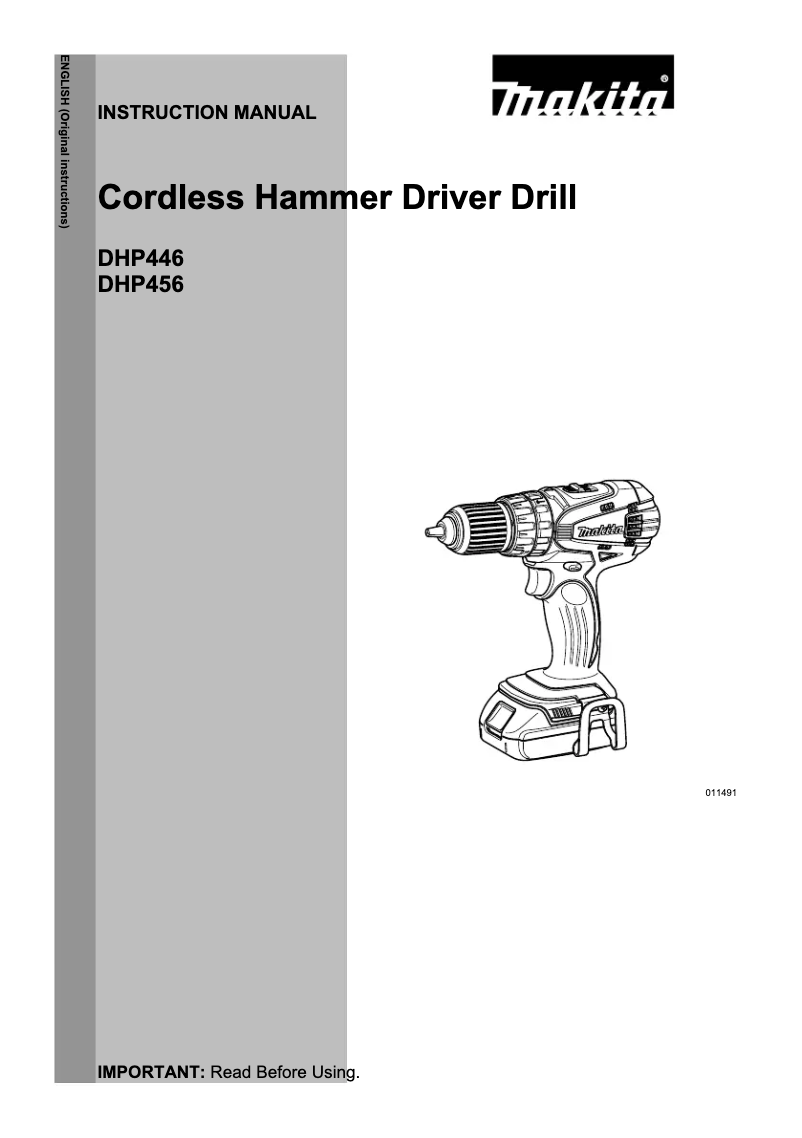 Image de la première page du manuel de l'appareil DHP456RMWX
