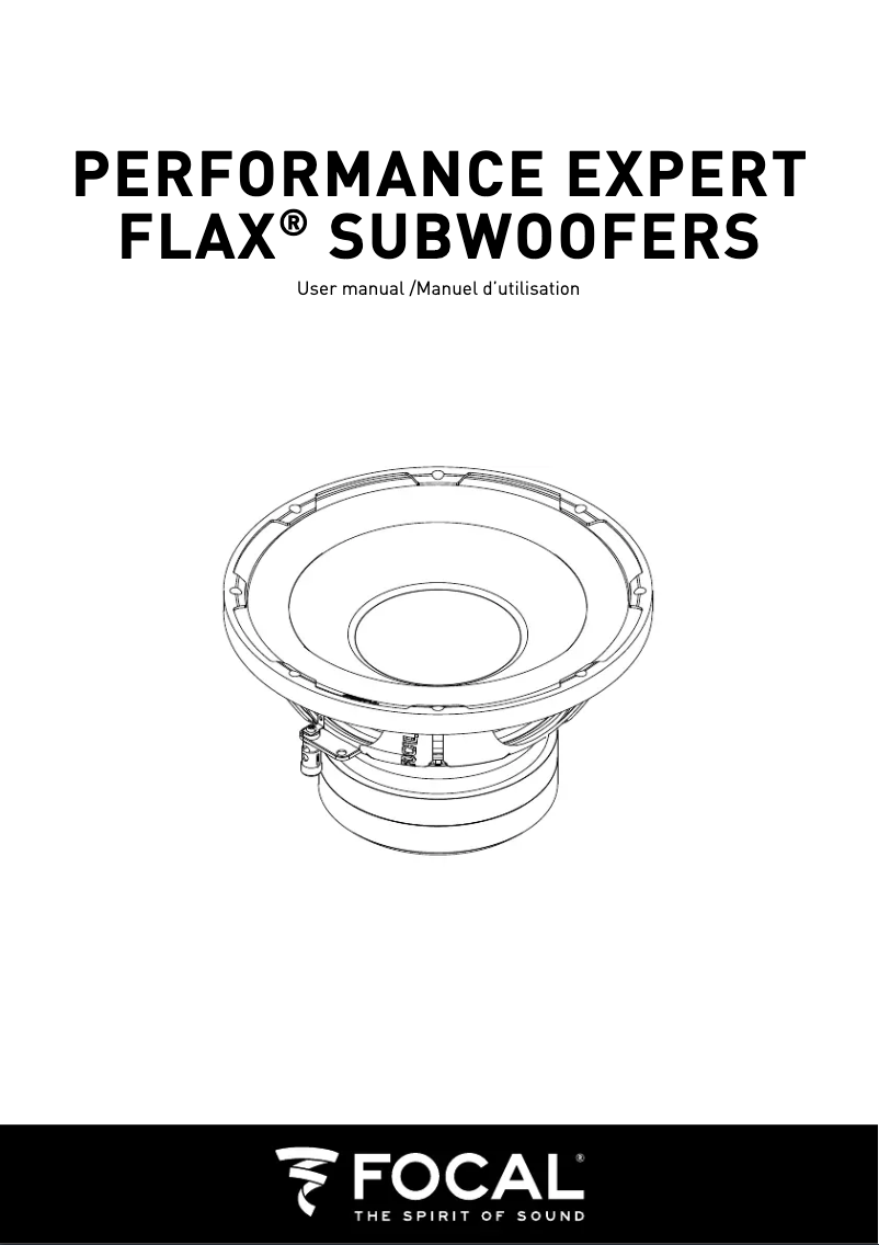 Page 1 of the manual User Manual Focal Performance Expert Flax