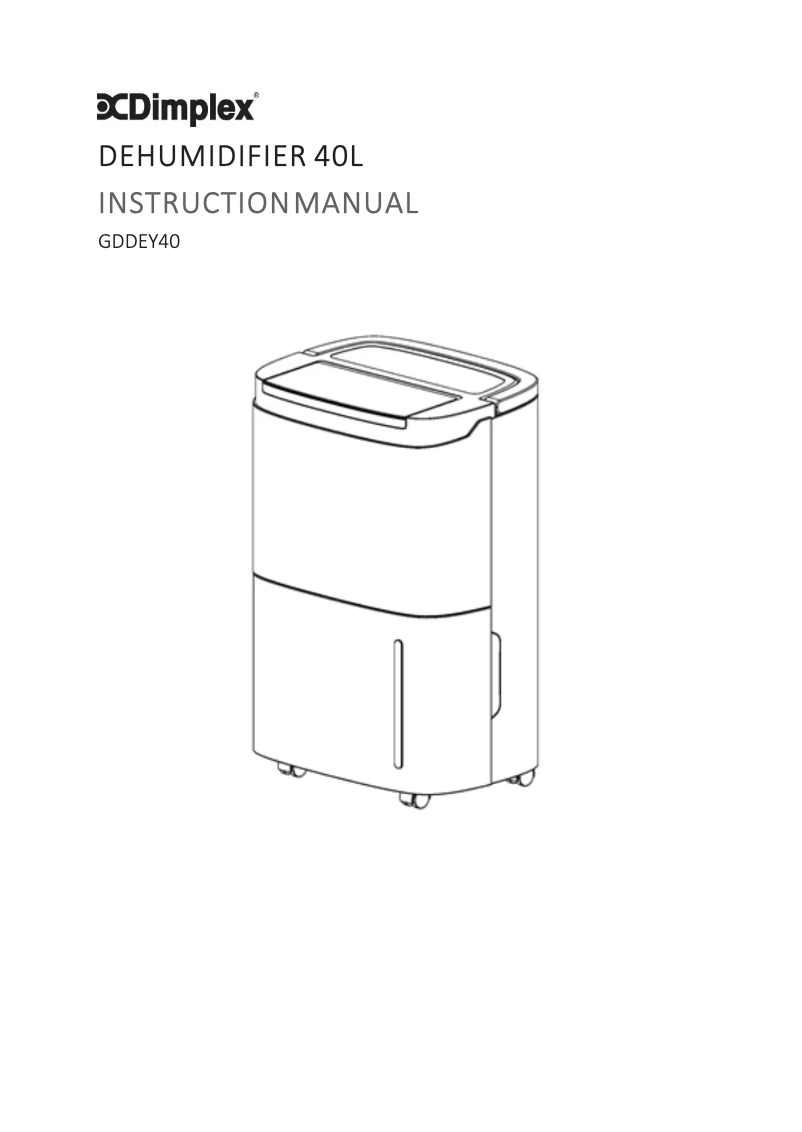Image de la première page du manuel de l'appareil GDDEY40