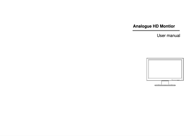 Page n°1 - Manuel utilisateur B & S Technology SHDMON19
