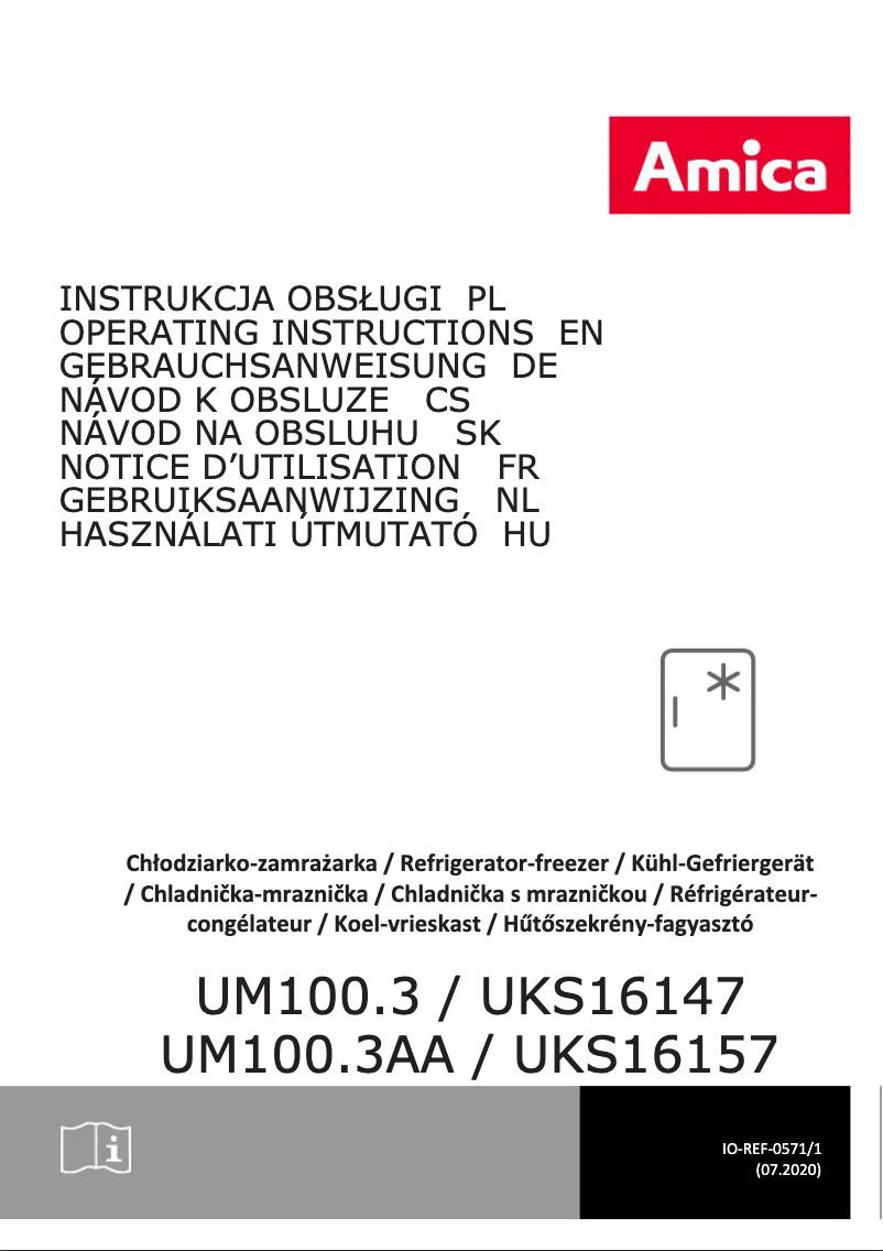 Image de la première page du manuel de l'appareil UKS 16147