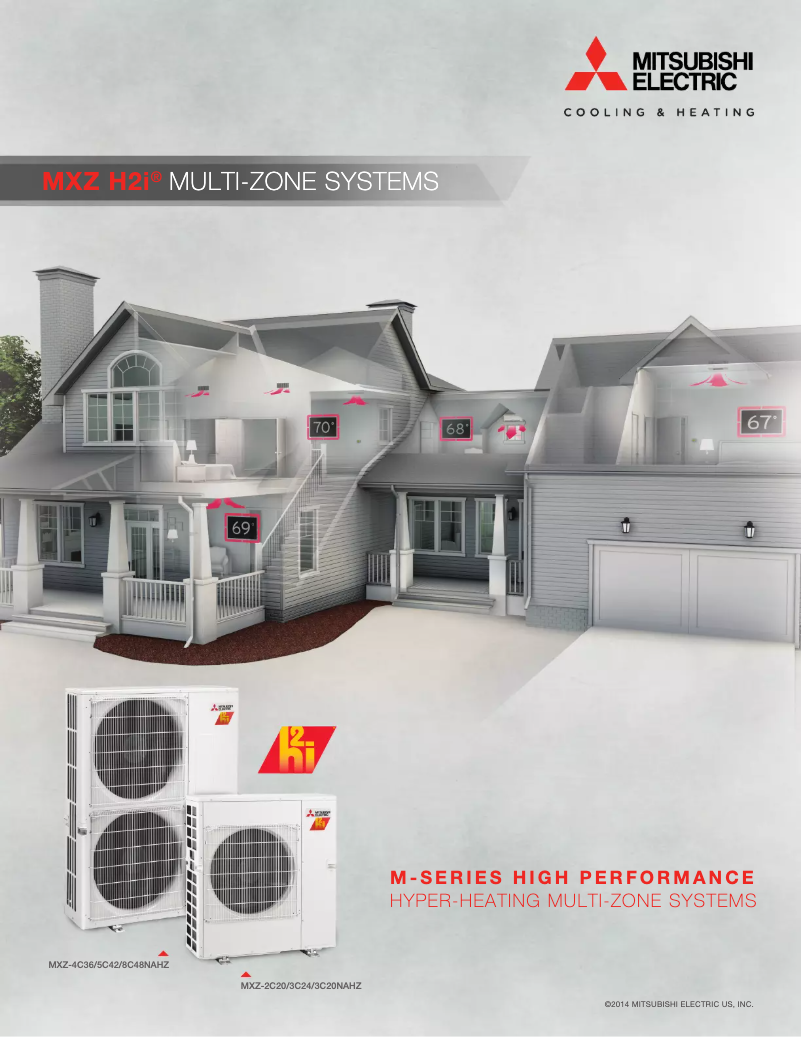 Page 1 de la notice Brochure Mitsubishi MXZ2C20NAHZ