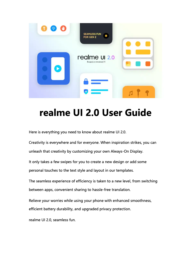 Página 1 del manual Manual de usuario Realme Q3 Pro Special