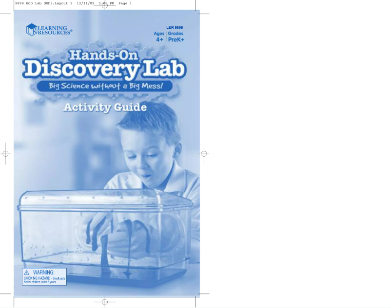 Página 1 del manual Manual de usuario Learning Resources Hands-on Discovery Lab