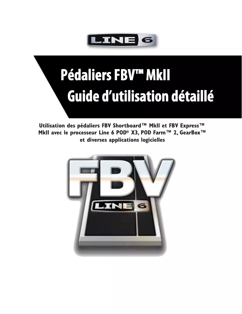 Page n°1 - Manuel utilisateur Line 6 FBV MkII