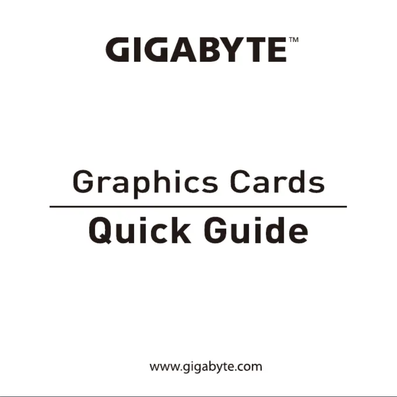 Page 1 de la notice Manuel utilisateur Gigabyte Radeon RX 5600 XT WINDFORCE 6G