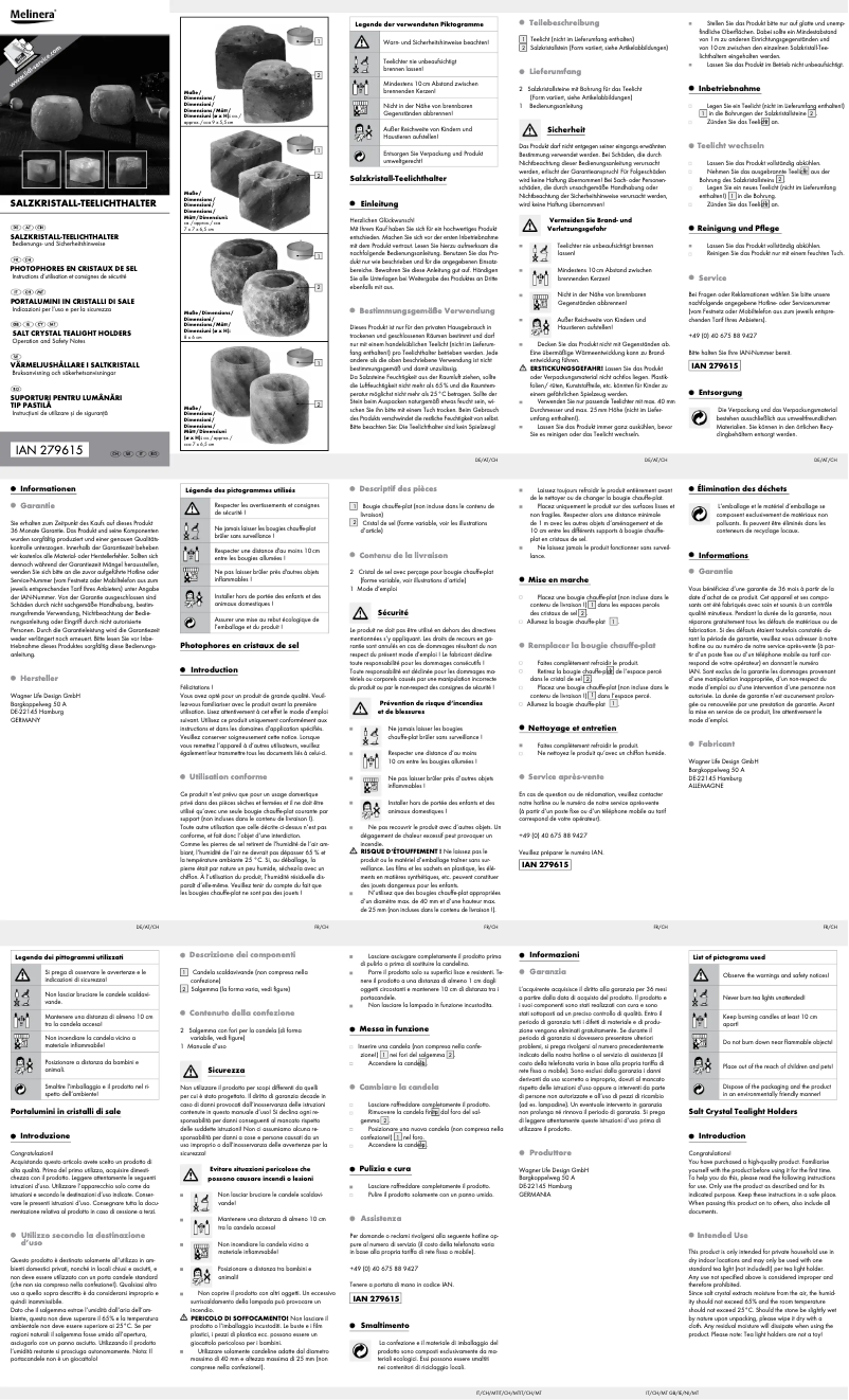 Image de la première page du manuel de l'appareil IAN 279615