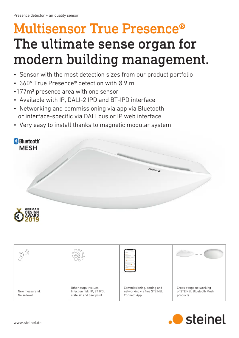 Image de la première page du manuel de l'appareil Multisensor True Presence