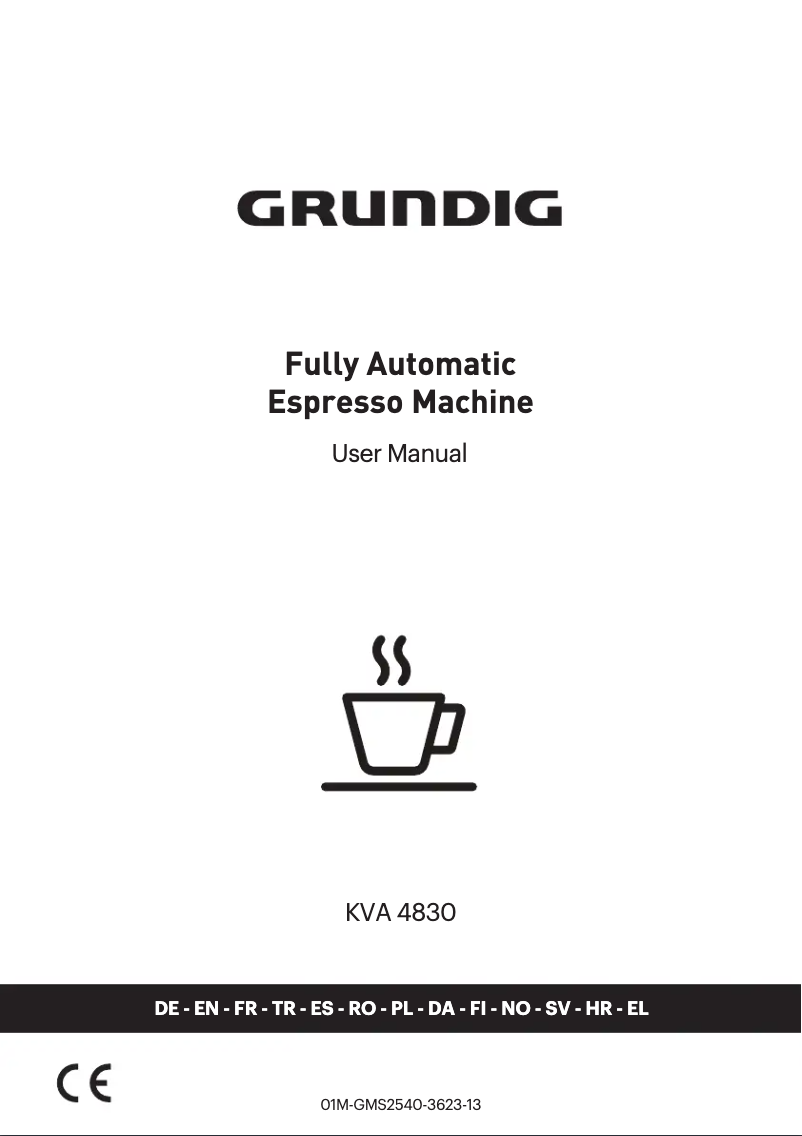 Page n°1 - Manuel utilisateur Grundig KVA 4830