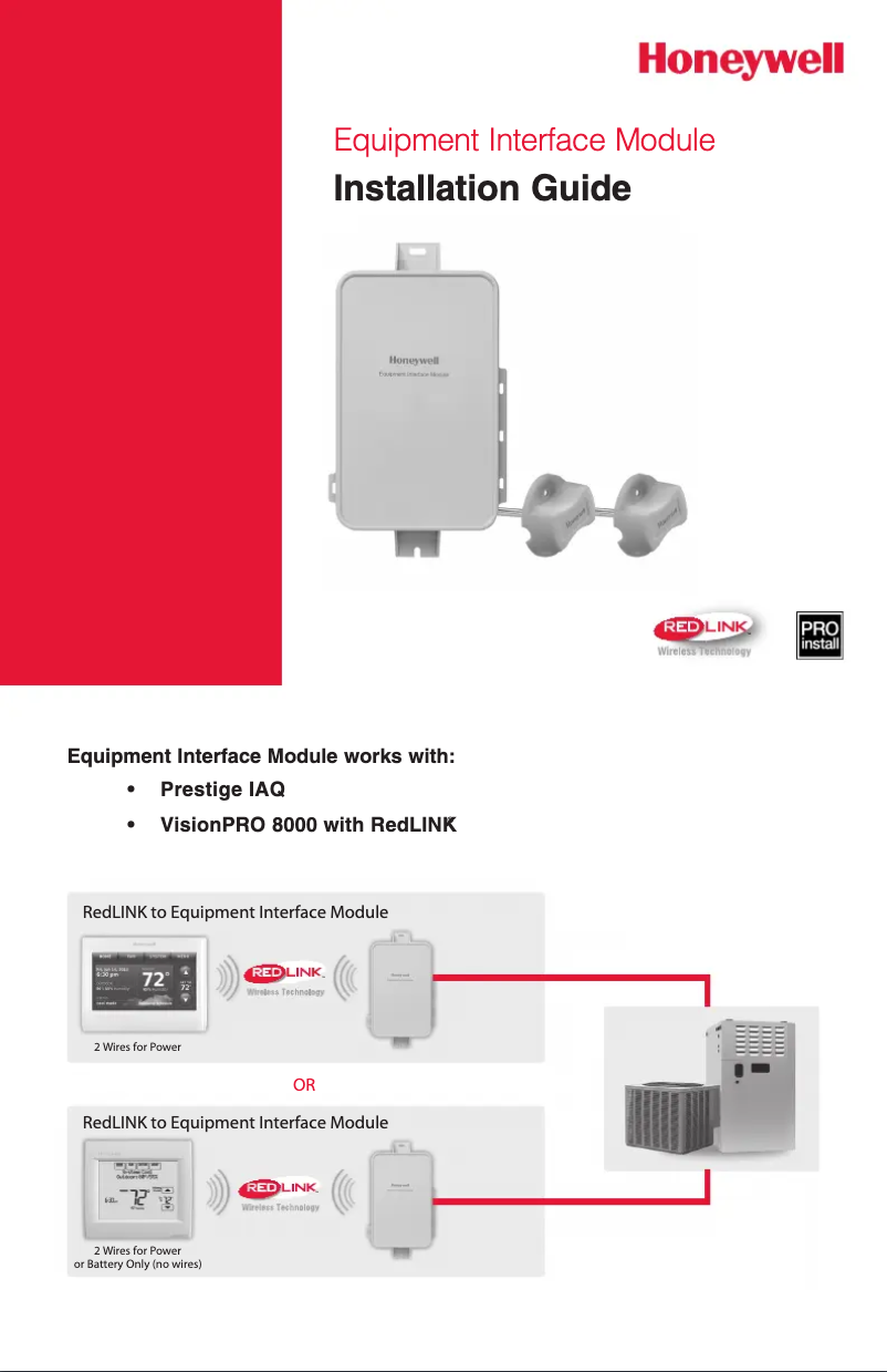Page 1 de la notice Manuel utilisateur Honeywell Prestige THM5421R1021