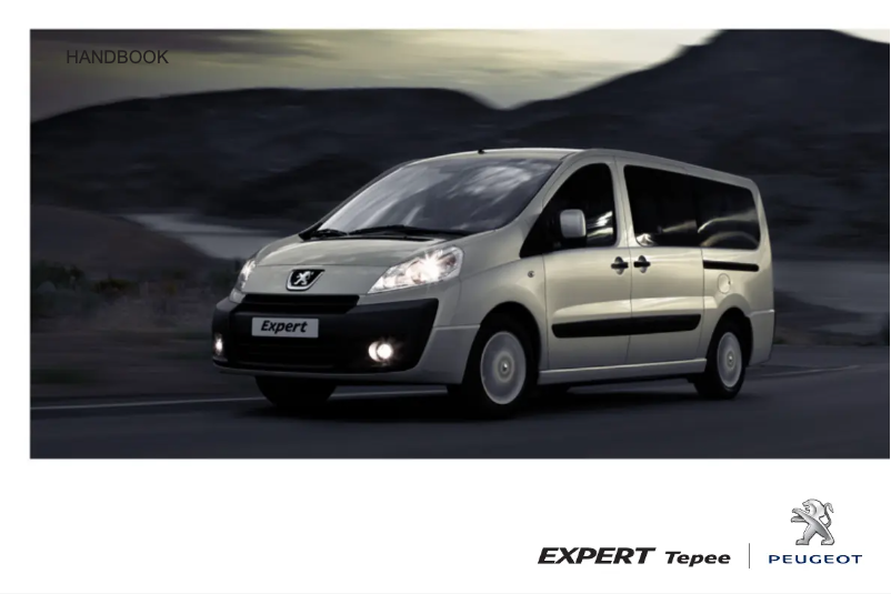 Page 1 de la notice Manuel utilisateur Peugeot Expert Tepee (2012)