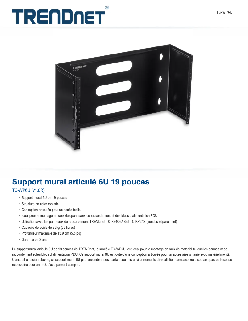 Image de la première page du manuel de l'appareil TC-WP6U