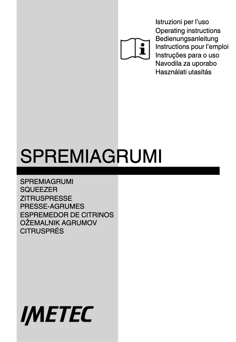 Page 1 de la notice Manuel utilisateur Imetec ECO CP