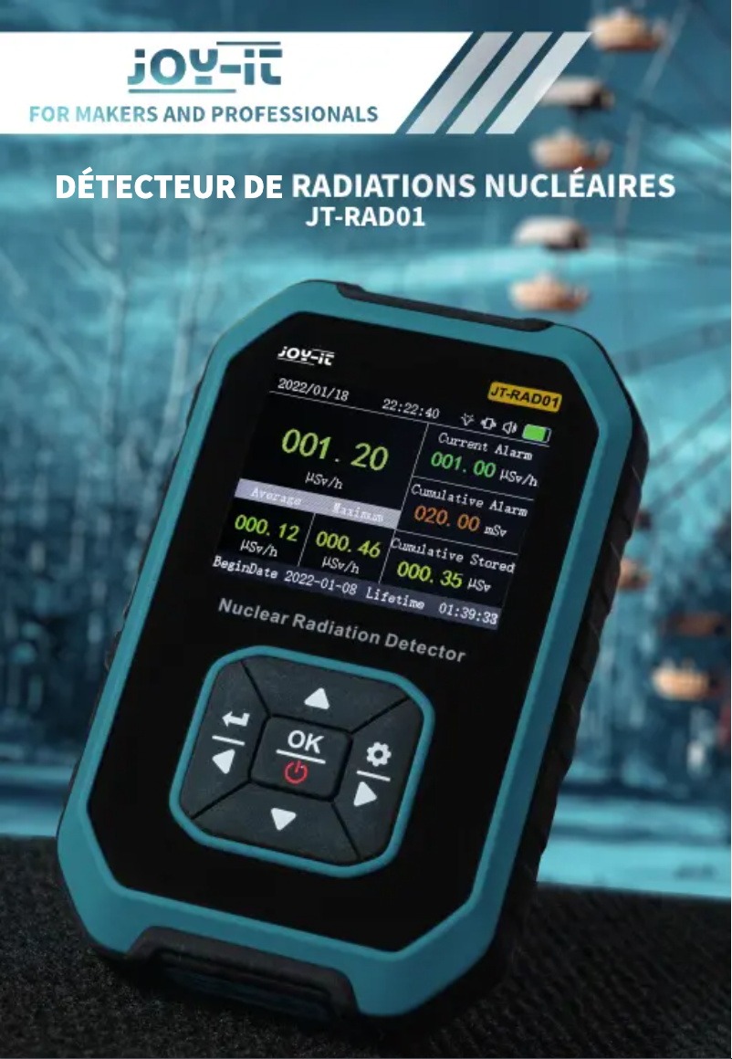 Page 1 de la notice Manuel utilisateur Joy-It JT-RAD01