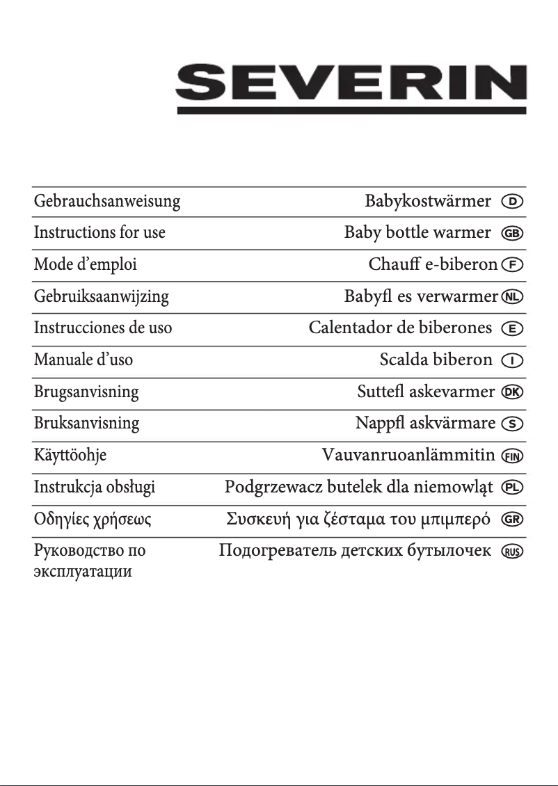 Image de la première page du manuel de l'appareil BK 3177