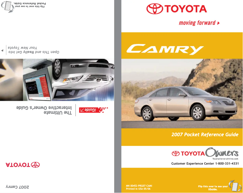 Page 1 de la notice Manuel utilisateur Toyota Camry (2007)