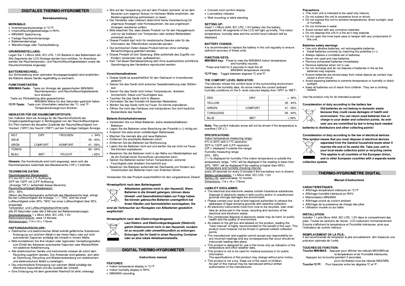 Image de la première page du manuel de l'appareil WS 9430