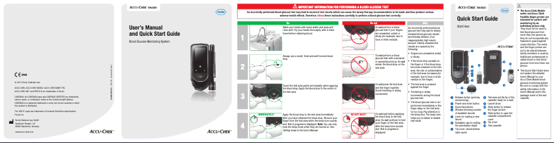 Image de la première page du manuel de l'appareil Accu-Chek Mobile