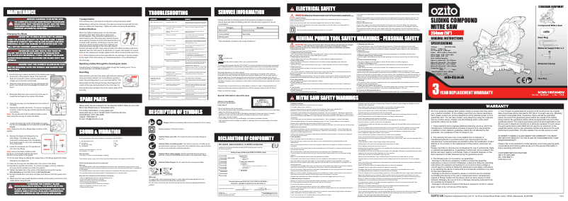 Image de la première page du manuel de l'appareil SCMS-10STANDU