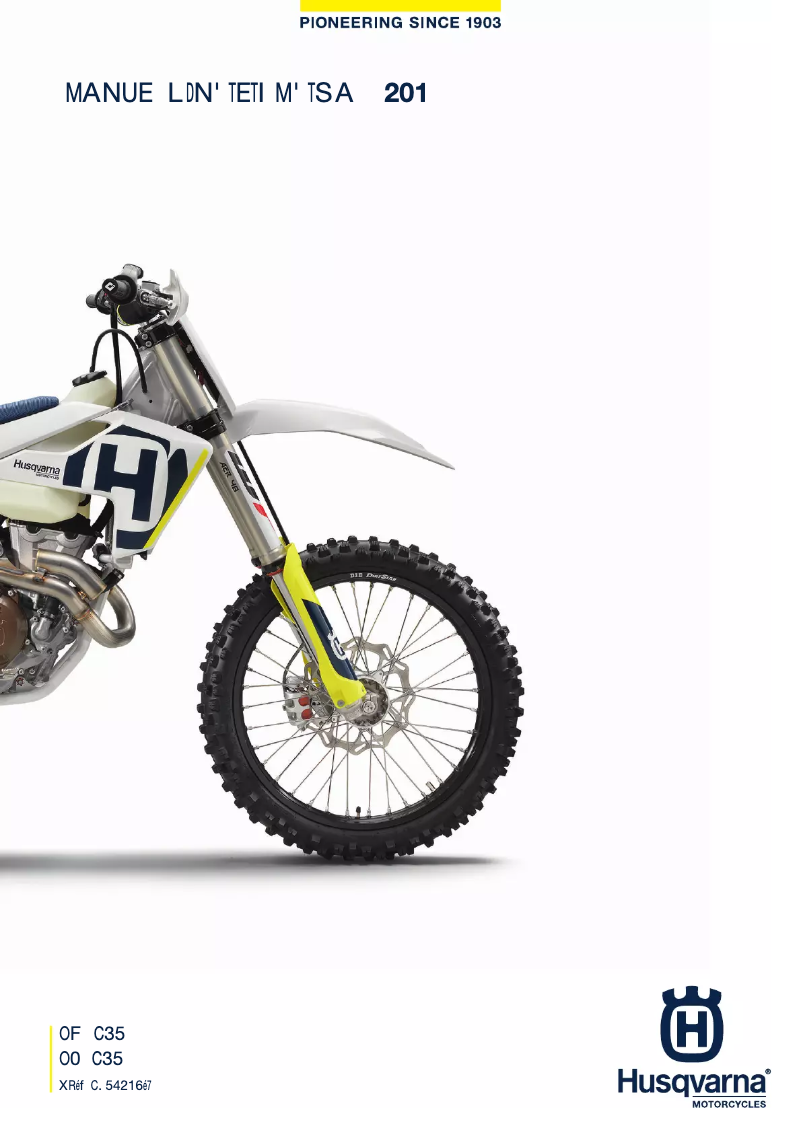 Image de la première page du manuel de l'appareil FC 350 (2018)