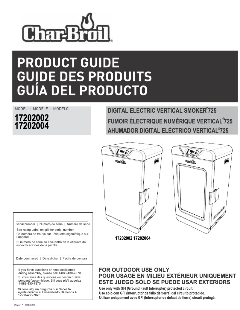 Image de la première page du manuel de l'appareil 17202004