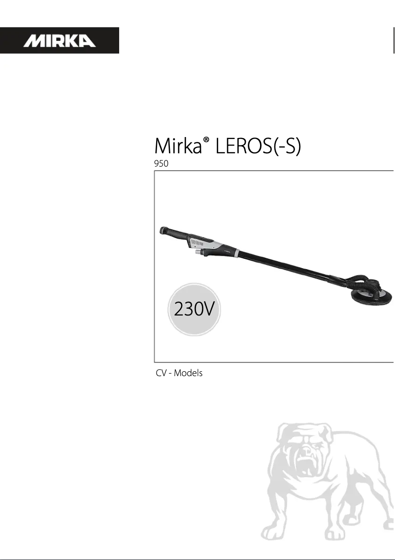 Page n°1 - Manuel utilisateur Mirka LEROS 950CV