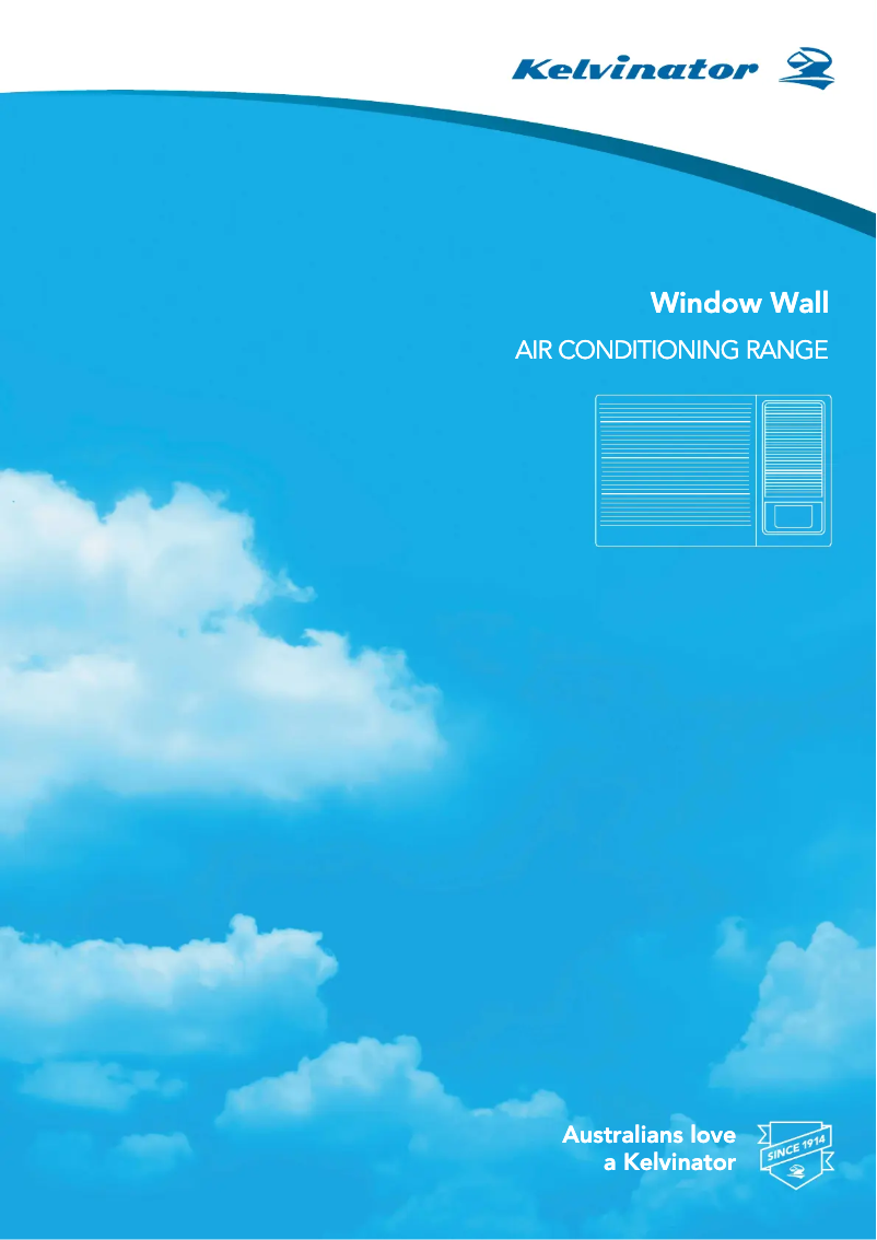 Page 1 de la notice Brochure Kelvinator KWH39CRF