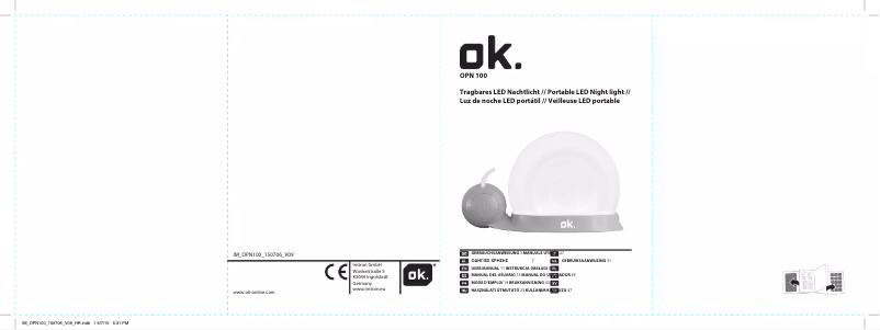 Page n°1 - Manuel utilisateur OK OPN 100