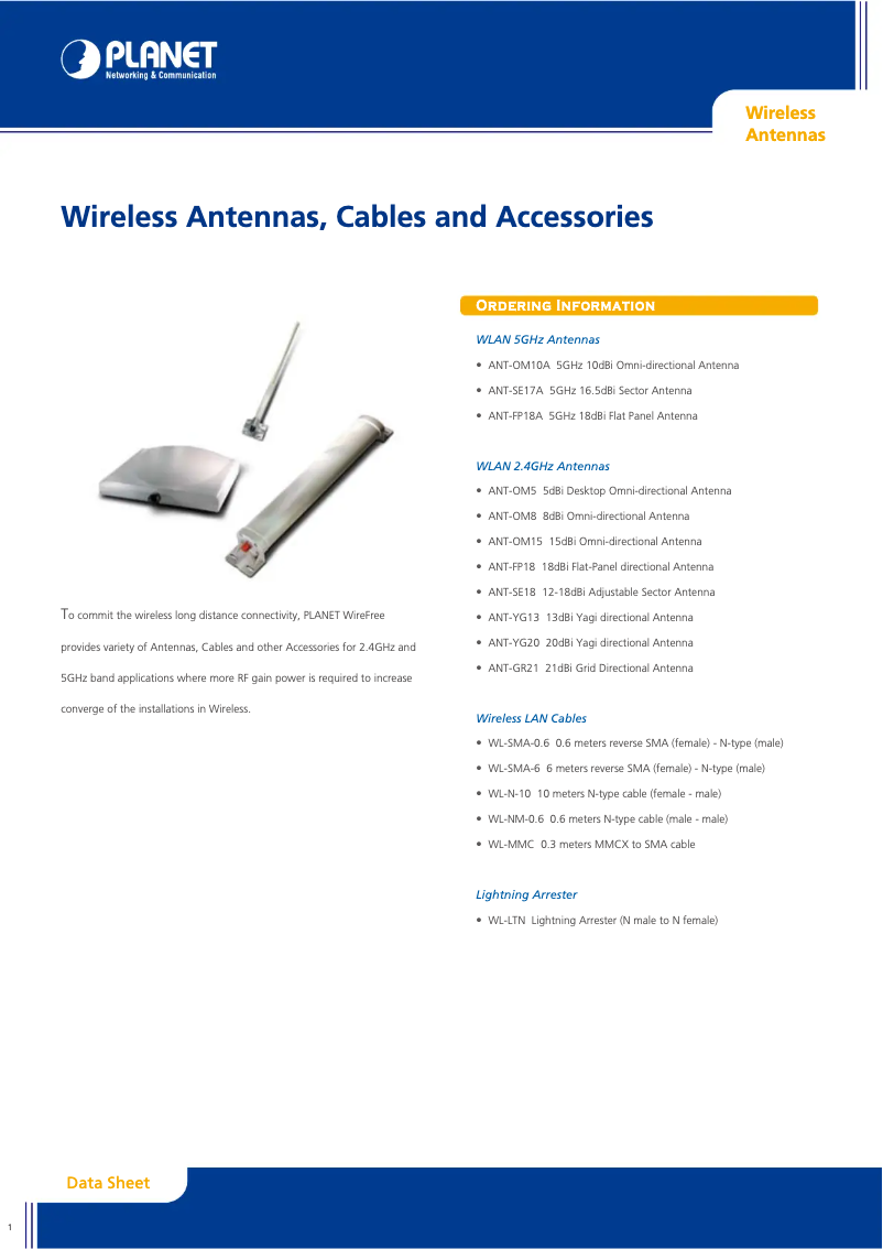 Image de la première page du manuel de l'appareil ANT-FP18A