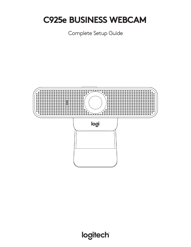 Page 1 de la notice Manuel utilisateur Logitech C925e