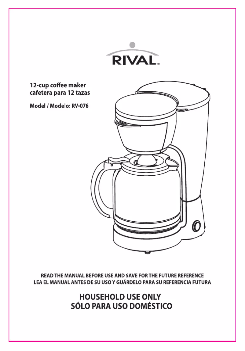 Image de la première page du manuel de l'appareil RV-076