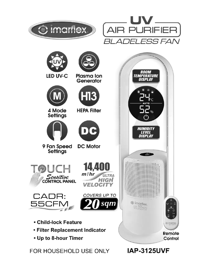 Page n°1 - Manuel utilisateur Imarflex IAP-3125UVF