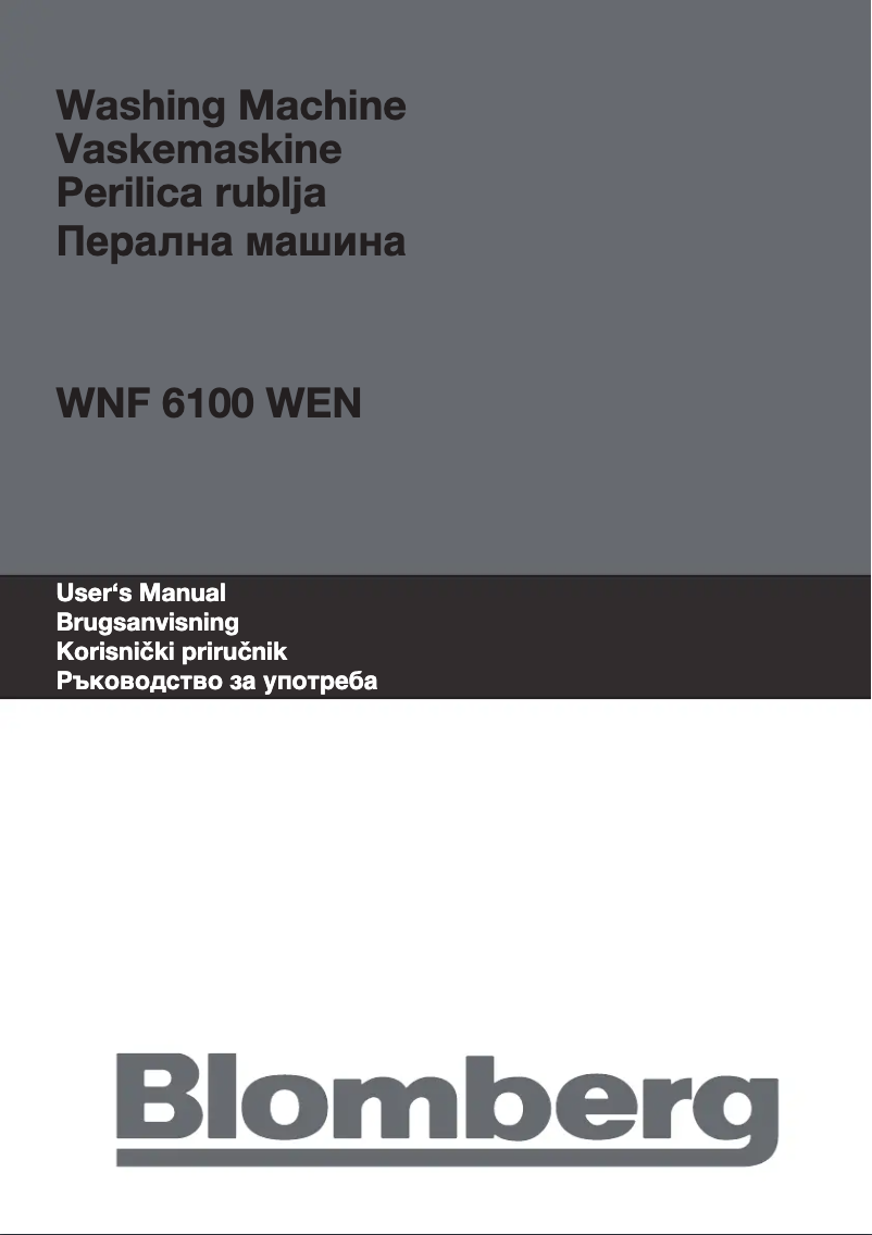 Image de la première page du manuel de l'appareil WNF 6100 WEN
