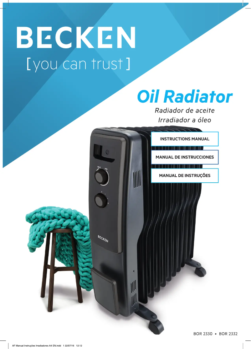 Image de la première page du manuel de l'appareil BOR-2330