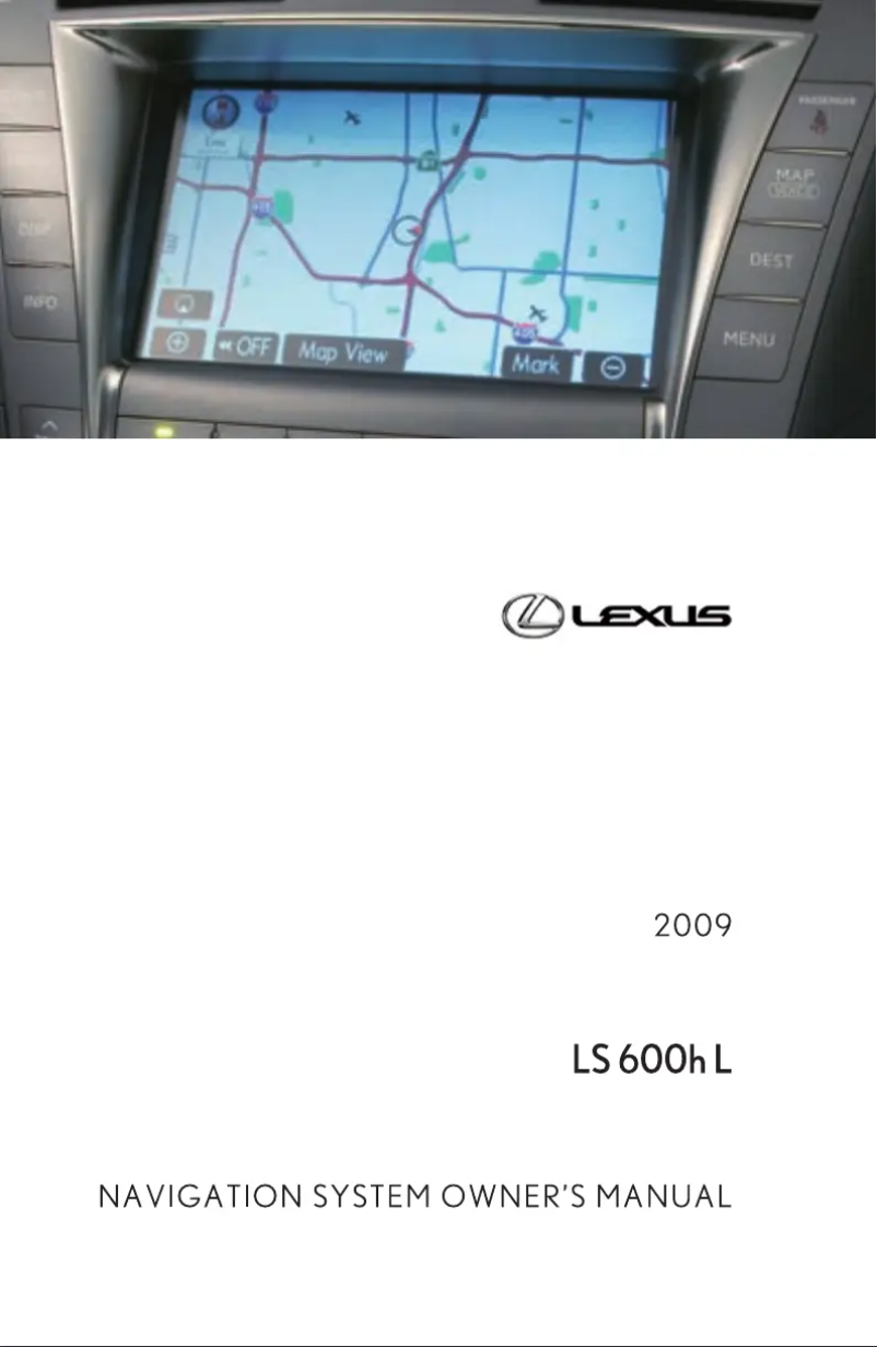 Page 1 de la notice Manuel utilisateur Lexus LS 600h L (2009)
