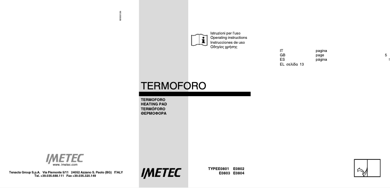 Imagen de la primera página del manual del dispositivo CHP-01 Intellisense