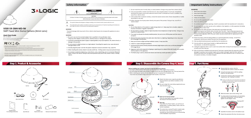 Image de la première page du manuel de l'appareil VX-5M4-MD-IW