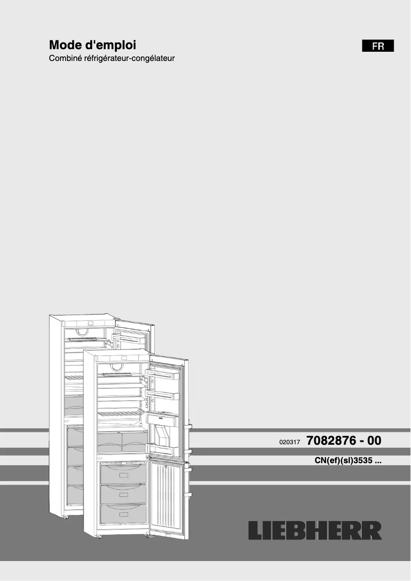 Image de la première page du manuel de l'appareil CNEF 3535