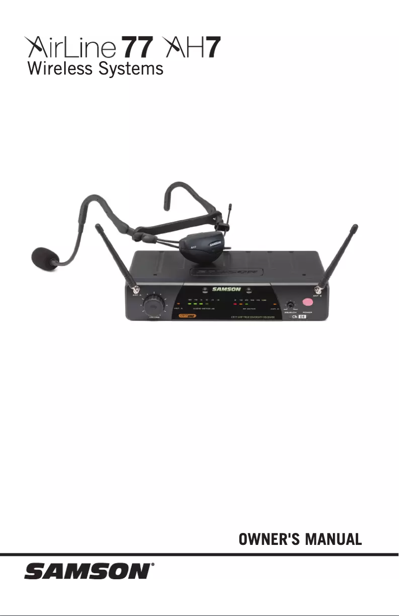 Page 1 of the manual User Manual Samson CR77