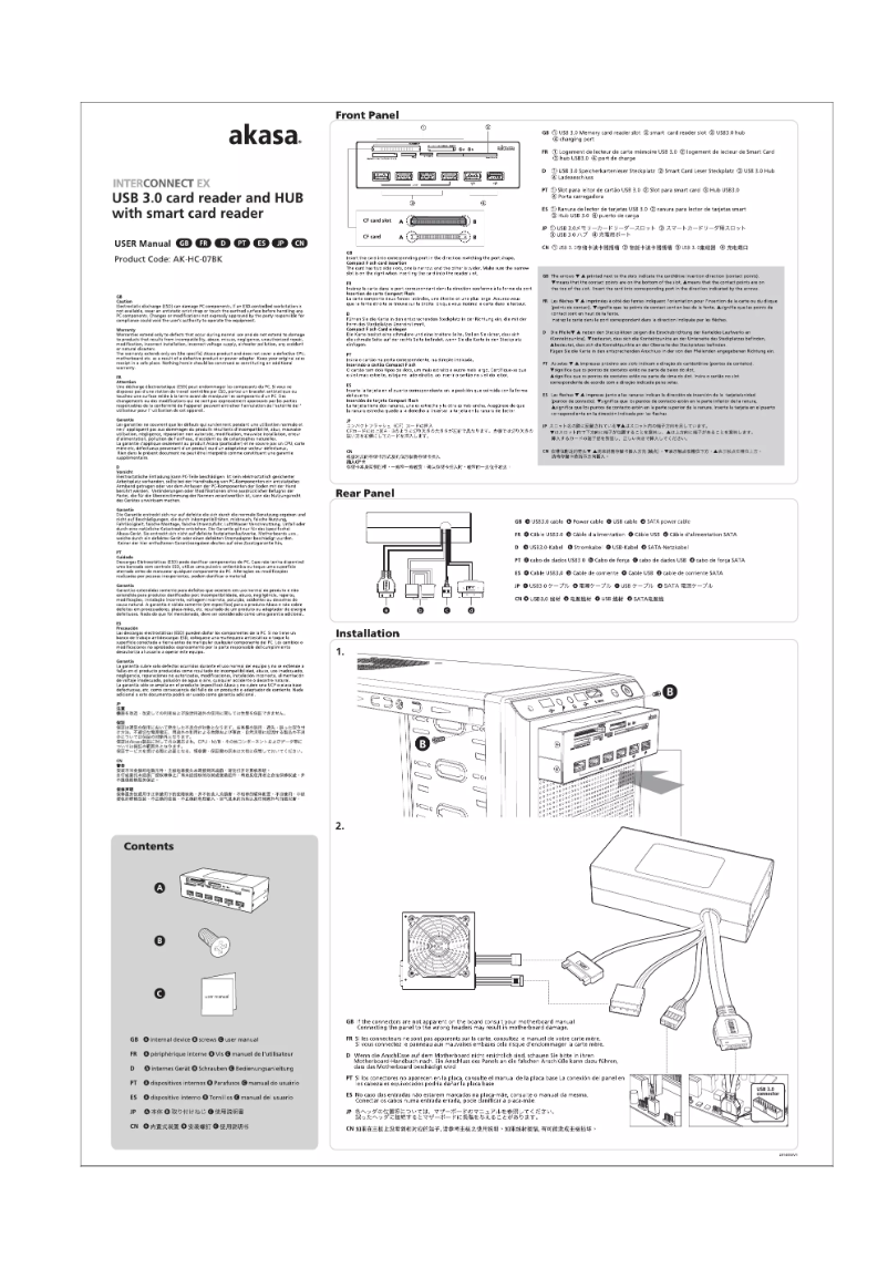 Image de la première page du manuel de l'appareil AK-HC-07BK