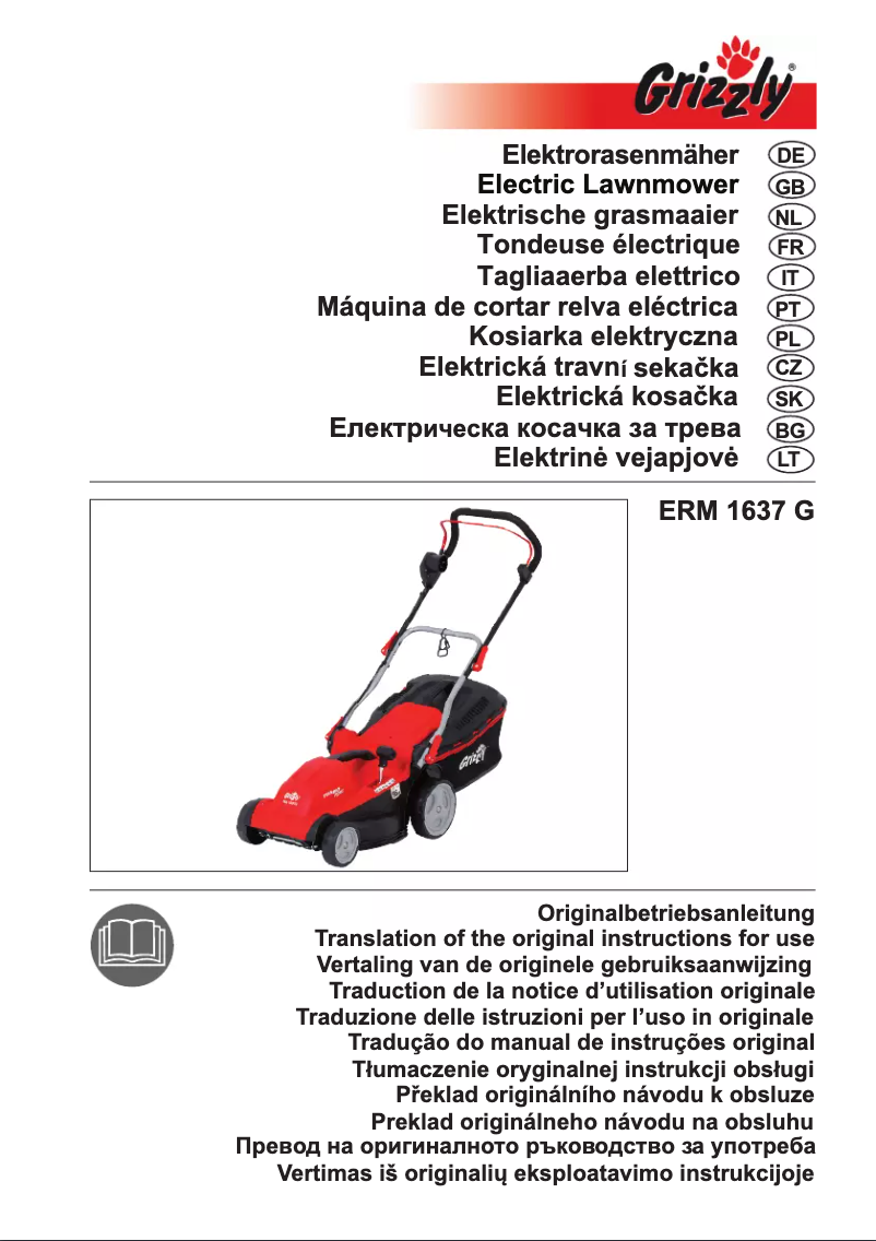 Page n°1 - Manuel utilisateur Grizzly ERM 1637 G