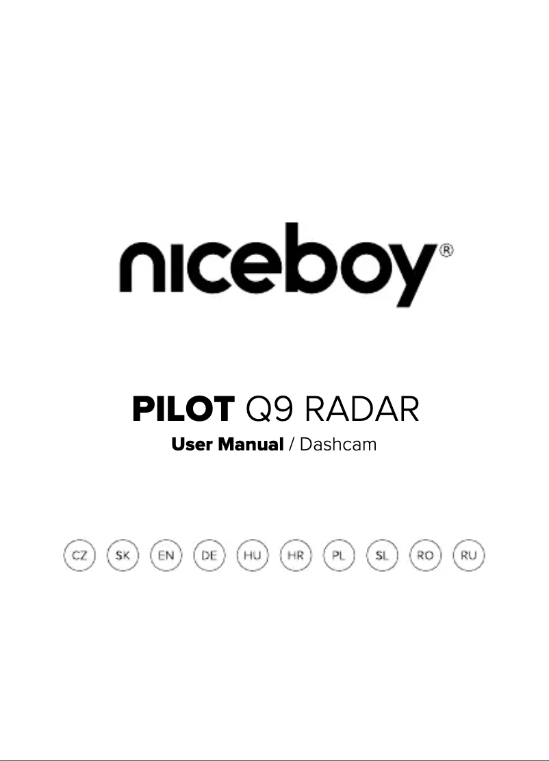 Page 1 de la notice Manuel utilisateur Niceboy PILOT Q9 Radar