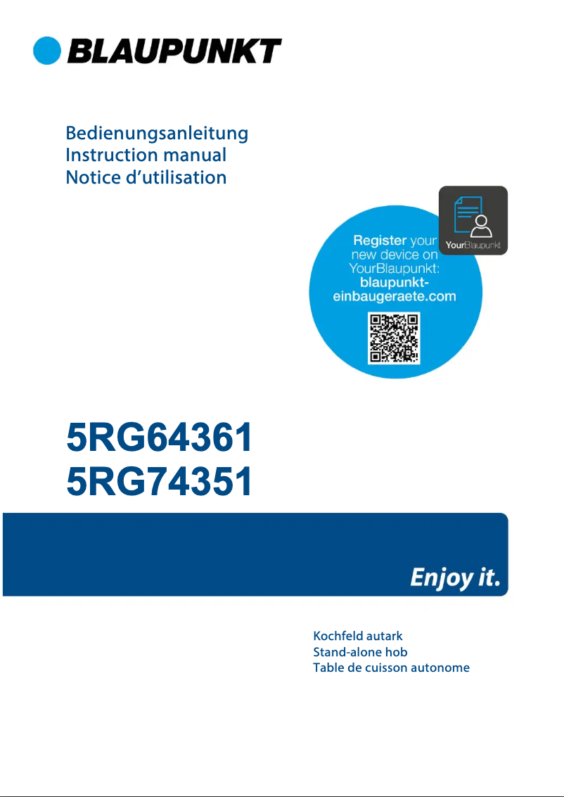 Page n°1 - Guide d'installation Blaupunkt 5RG74351