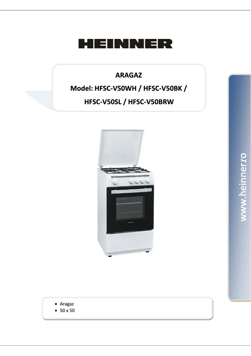 Page 1 de la notice Manuel utilisateur Heinner HFSC-V50SL