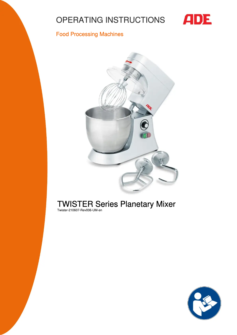 Image de la première page du manuel de l'appareil Twister-210607