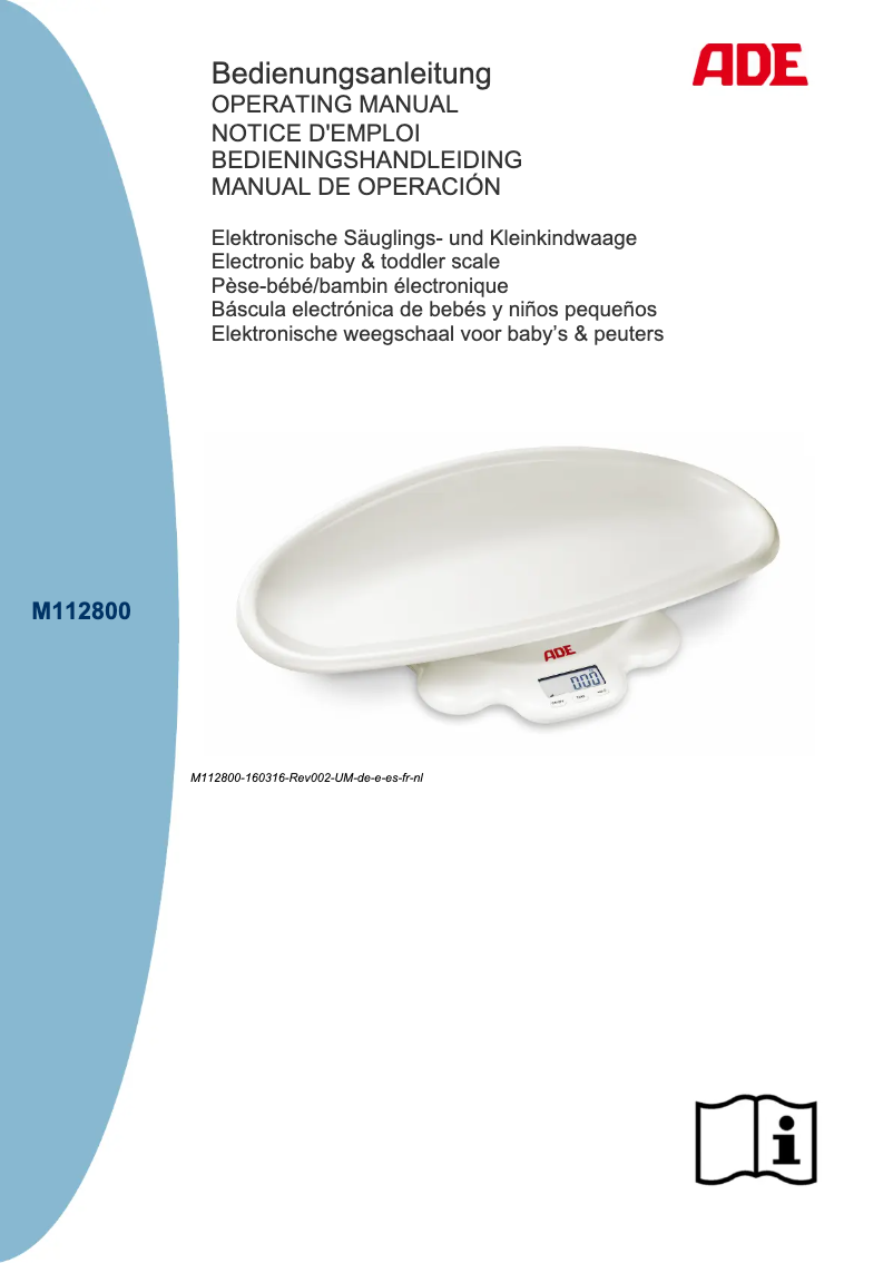 Page 1 de la notice Manuel utilisateur ADE M112800