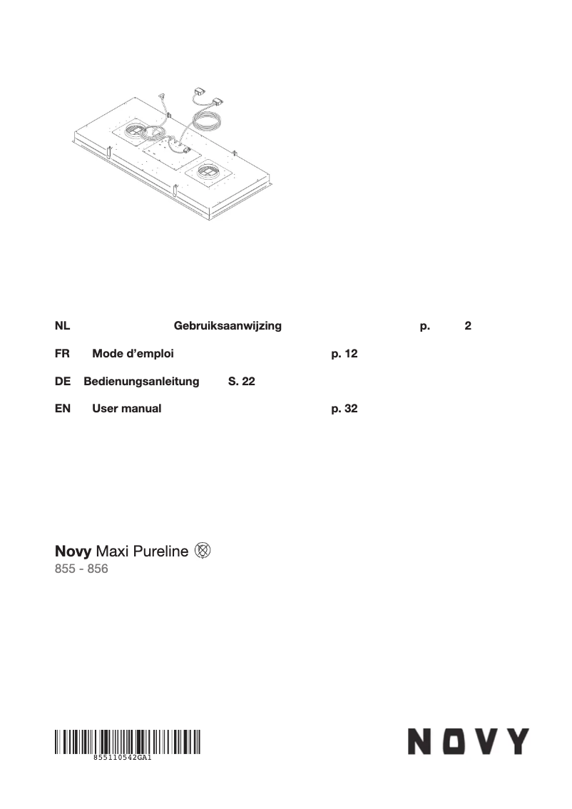 Image de la première page du manuel de l'appareil Maxi Pure'line 855