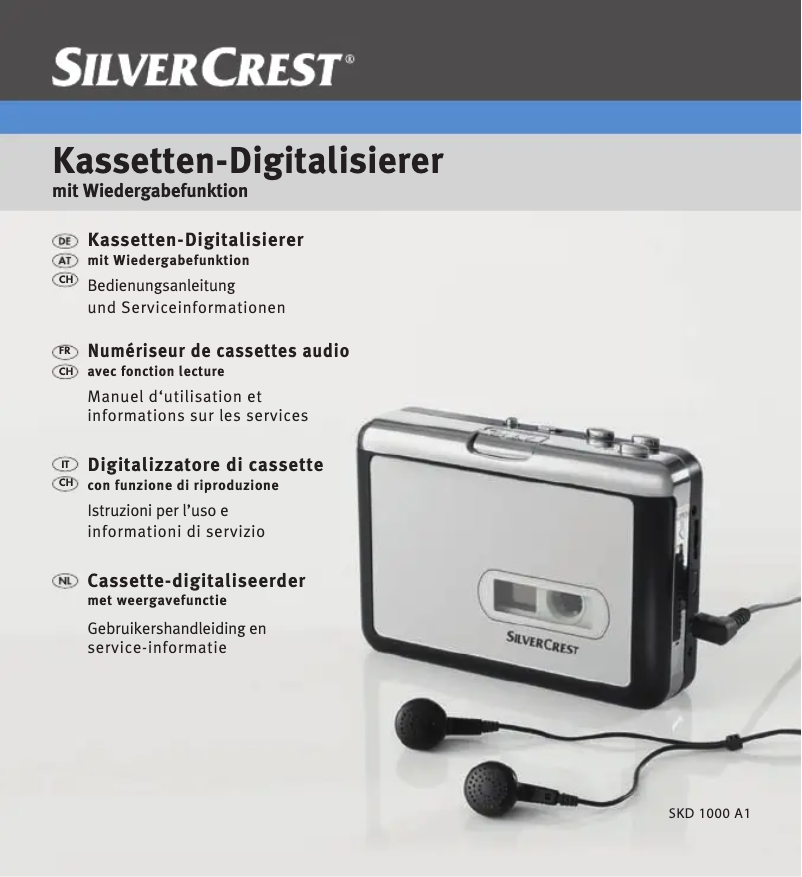 Page n°1 - Manuel utilisateur SilverCrest SKD 1000 A1