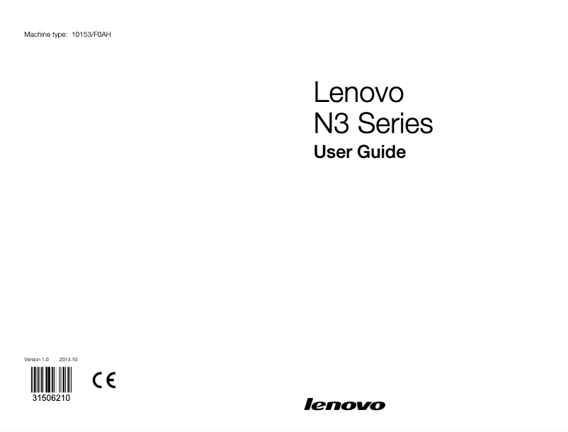 Página 1 del manual Manual de usuario Lenovo IdeaCentre N308