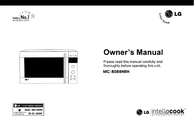 Página 1 del manual Manual de usuario LG MC-8088NRH